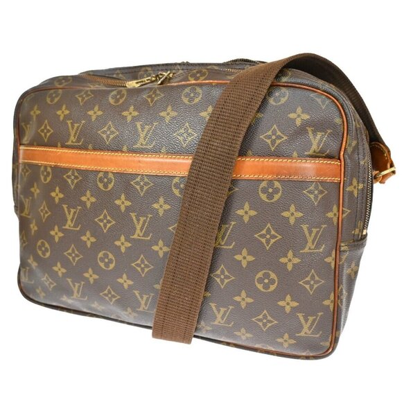 LOUIS VUITTON Reporter GM Crossbody Shoulder Bag Monogram Leather - Picture 1 of 16